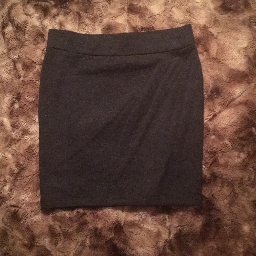 Gray Mini Skirt